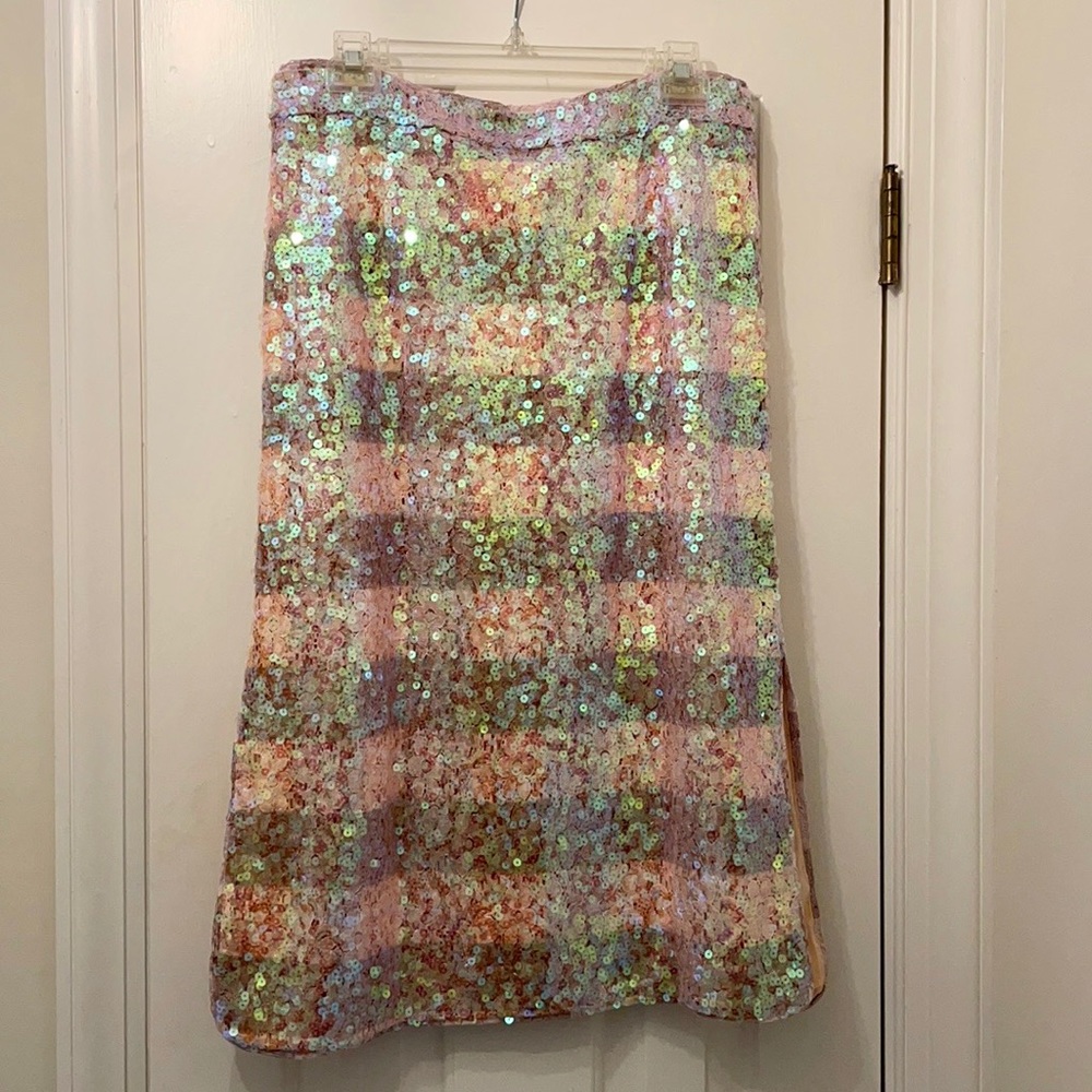 EUC Anthropologie Sequin Skirt